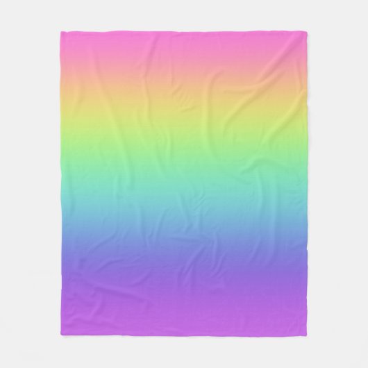 Helles Rainbow Gradient Fleece Blanket (Vorderseite)