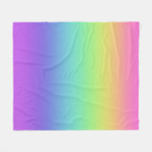 Helles Rainbow Gradient Fleece Blanket (Vorderseite (Horizontal))