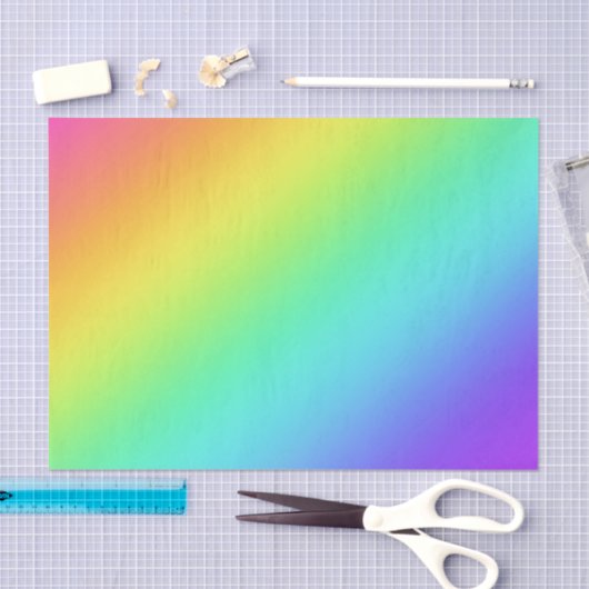 Helles Rainbow-Gradient-Gewebe Seidenpapier (Handwerk)