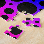 Helles Rainbow Polka Dot Jigsaw Puzzle (Seite)