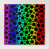 Helles Rainbow Polka Dot Jigsaw Puzzle (Horizontal)