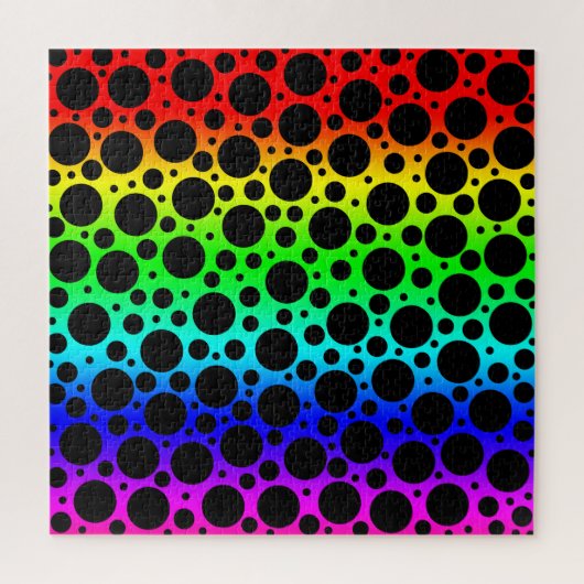 Helles Rainbow Polka Dot Jigsaw Puzzle (Vertikal)