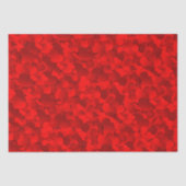 Helles Red-Burgund Herz Valentine Tissue Seidenpapier (Vorderseite)