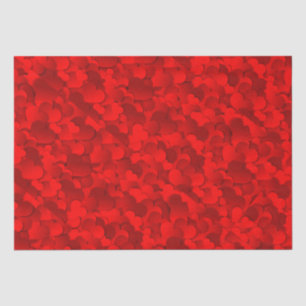 Helles Red-Burgund Herz Valentine Tissue Seidenpapier