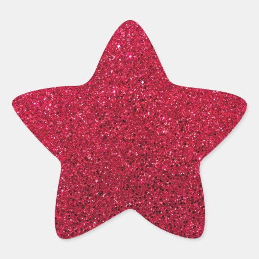 Helles Red Holiday Design Stern-Aufkleber (Vorderseite)