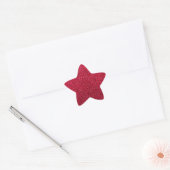 Helles Red Holiday Design Stern-Aufkleber (Umschlag)