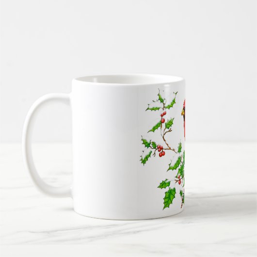 Helles Red Holiday Kardinal Kaffeetasse (Links)