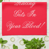 Helles Red Racing Theme Shop Geschirrtuch (Gefaltet)