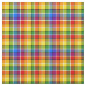 Helles Regenbogen-Kariertes Muster Stoff (Muster)