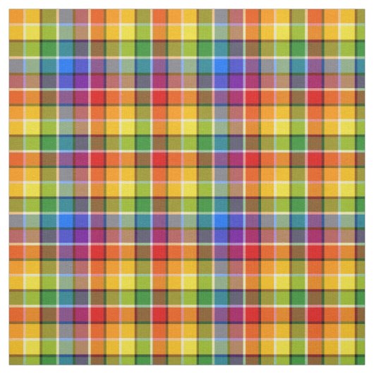 Helles Regenbogen-Kariertes Muster Stoff (Muster)