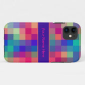 Helles Regenbogen-Karo-Muster Case-Mate iPhone Hülle (Rückseite (Horizontal))