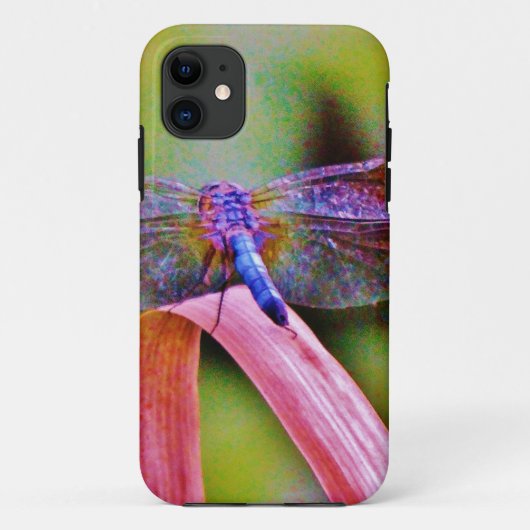 Helles Regenbogen Rosa Libelle Case-Mate iPhone Hülle (Rückseite)