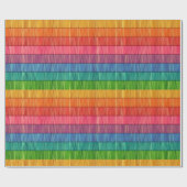 Helles Regenbogen Streifen Muster Geschenkpapier (Flach)