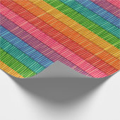 Helles Regenbogen Streifen Muster Geschenkpapier (Ecke)