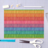 Helles Regenbogen Streifen Seidenpapier (Handwerk)