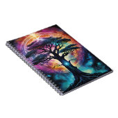 Helles Regenbogen-Yggdrasil-Baum Farbenfroh Notizblock (Rechte Seite)