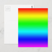 Helles Regenbogendesign Postkarte (Vorne/Hinten)