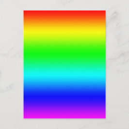 Helles Regenbogendesign Postkarte