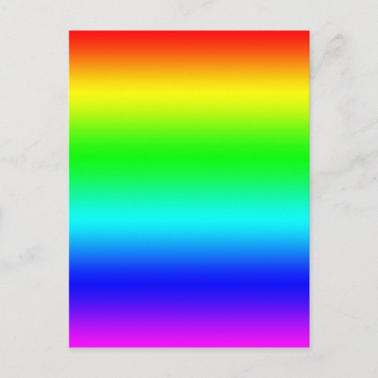Helles Regenbogendesign Postkarte (Vorderseite)