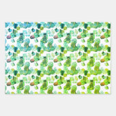 Helles Regenbogenfarbenes Vintages Gestein Geschenkpapier Set (Vorderseite 2)