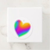 Helles Regenbogenherz Geschenkanhänger (Beispiel)