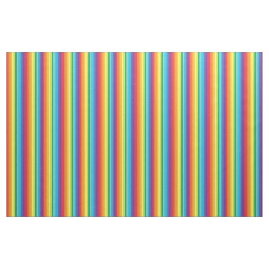 Helles Regenbogenmuster Stoff (Fat Quarter (45,7 x 55,9 cm))