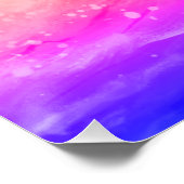 helles Regenbogenplakat mit einer schwachen Welle Poster (Ecke)
