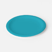Helles Reicher Himmelblauer Papier- und Partytelle Pappteller (Schrägansicht)