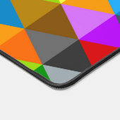 Helles Retro-farbiges Dreiecksmuster Schreibtischunterlage (Ecke)