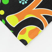 Helles Retro Paisley Pattern Individuelle Name Bla Fleecedecke (Ecke)