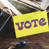 Helles Retro-Style-STIMMSlogan Custom Postkarte