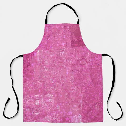 Helles Rosa abstraktes Mosaik Glanz Schürze (Vorderseite)
