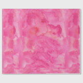 Helles rosa Aquarell Geschenkpapier (Flach)