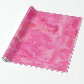 Helles rosa Aquarell Geschenkpapier (Ungerollt)