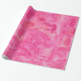 Helles rosa Aquarell Geschenkpapier