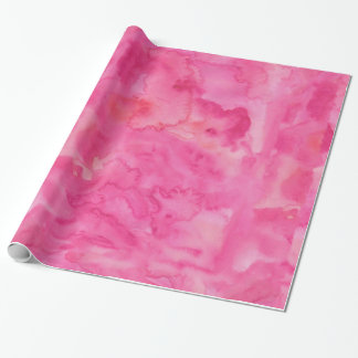 Helles rosa Aquarell Geschenkpapier
