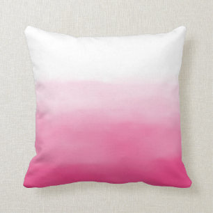 Helles rosa Aquarell Ombre Kissen