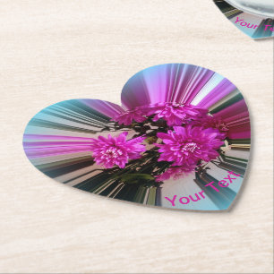 Helles rosa Blume Muster Bouquet Blumenmuster Untersetzer
