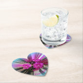 Helles rosa Blume Muster Bouquet Blumenmuster Untersetzer (Vor Ort)