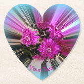 Helles rosa Blume Muster Bouquet Blumenmuster Untersetzer (Vorderseite)