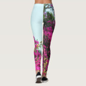 Helles rosa Bouganvilla-Foto DruckLeggings Leggings (Rückseite)