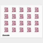 Helles Rosa ENVISION Aufkleber Grafik (Blatt)