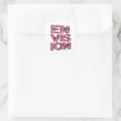 Helles Rosa ENVISION Aufkleber Grafik (Tasche)