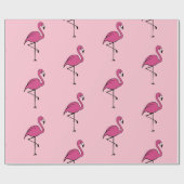 Helles Rosa Flamingo-Geschenkverpackungspapier Geschenkpapier (Flach)