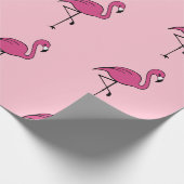 Helles Rosa Flamingo-Geschenkverpackungspapier Geschenkpapier (Ecke)