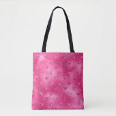 Helles rosa Glam Funkelnd Diamantmuster Tasche (Vorderseite)