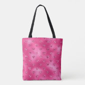 Helles rosa Glam Funkelnd Diamantmuster Tasche (Rückseite)