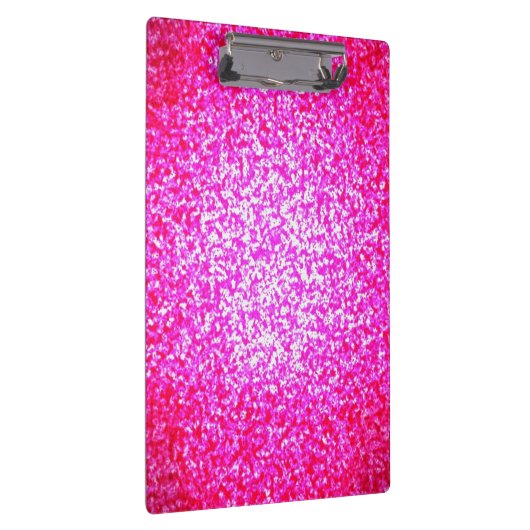 Helles rosa Glitterklemmbrett Klemmbrett (Rechts)
