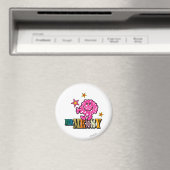 Helles Rosa Herr Messy | Funkelnde Sterne Magnet (In Situ (Geschirrspüler))