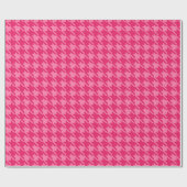 Helles rosa Houndstooth-Geschenkpapier Geschenkpapier (Flach)
